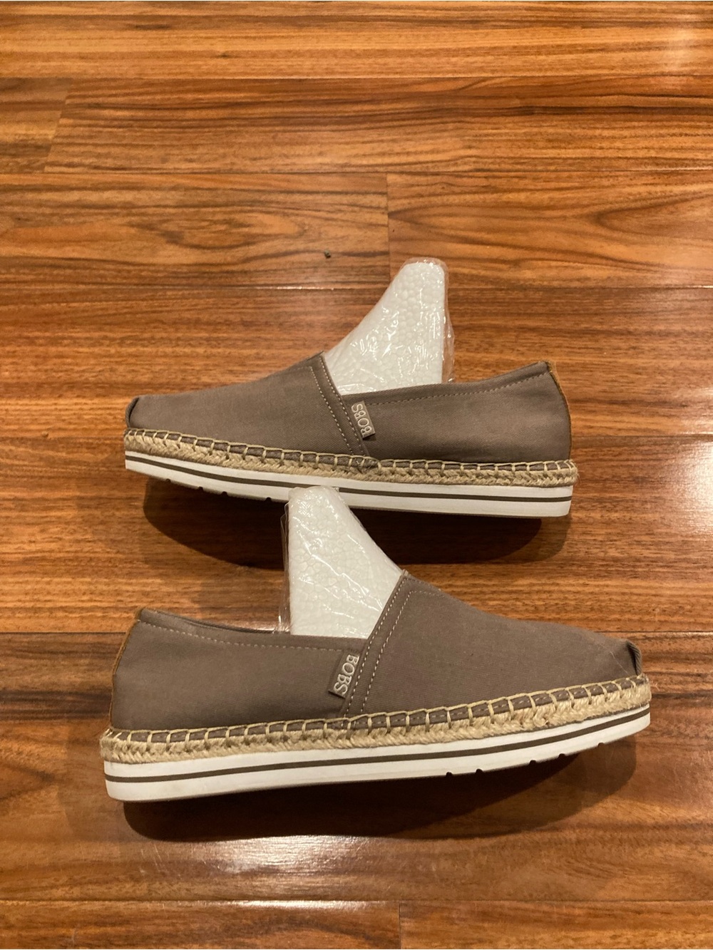 b.o.c. Taupe Slip-On Espadrille Loafers